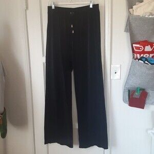 St. John Velour Pants Wide Leg Women's Medium